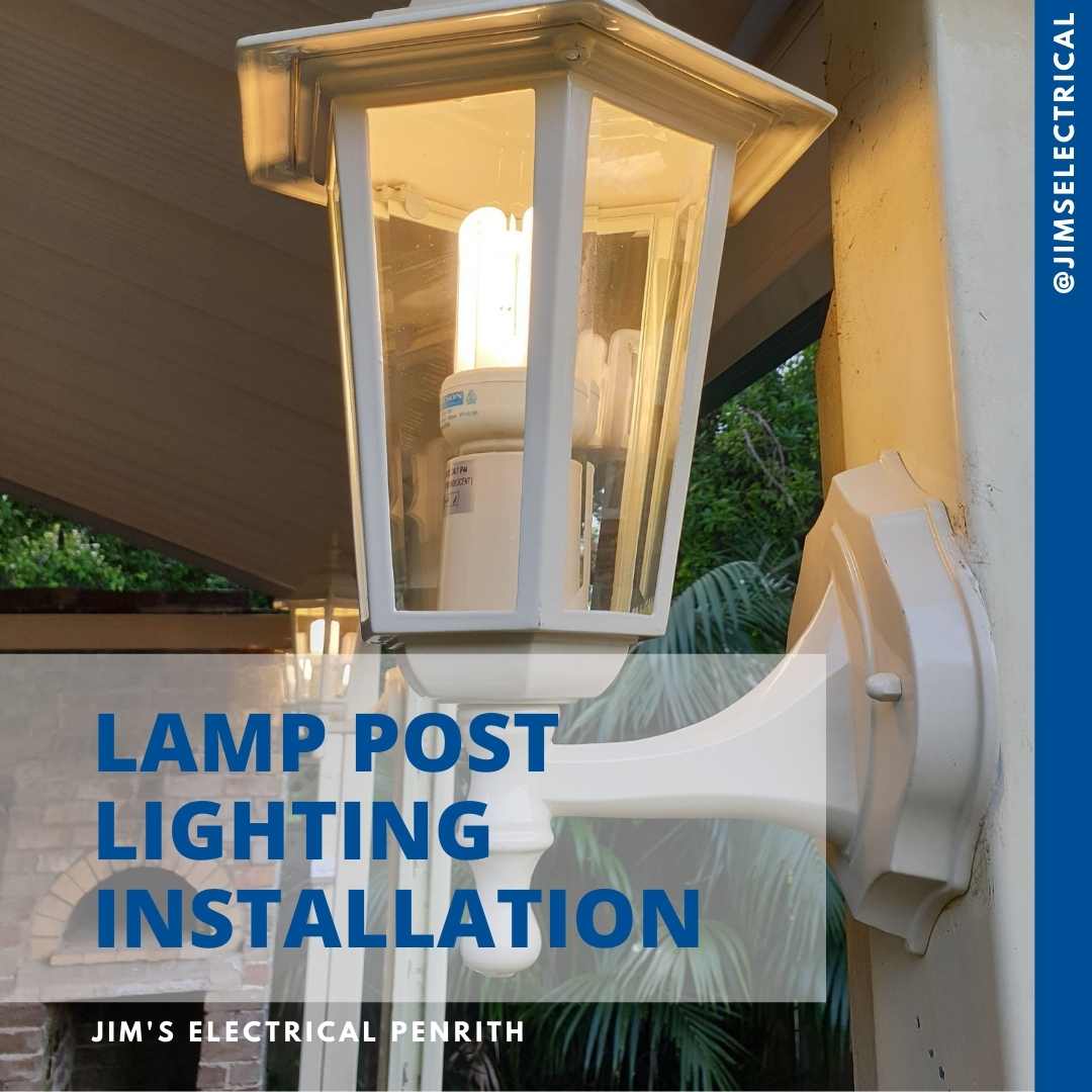 Installing a lamp post discount